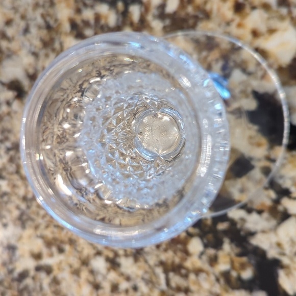 Vintage Glass candle holder clear - Picture 7 of 7